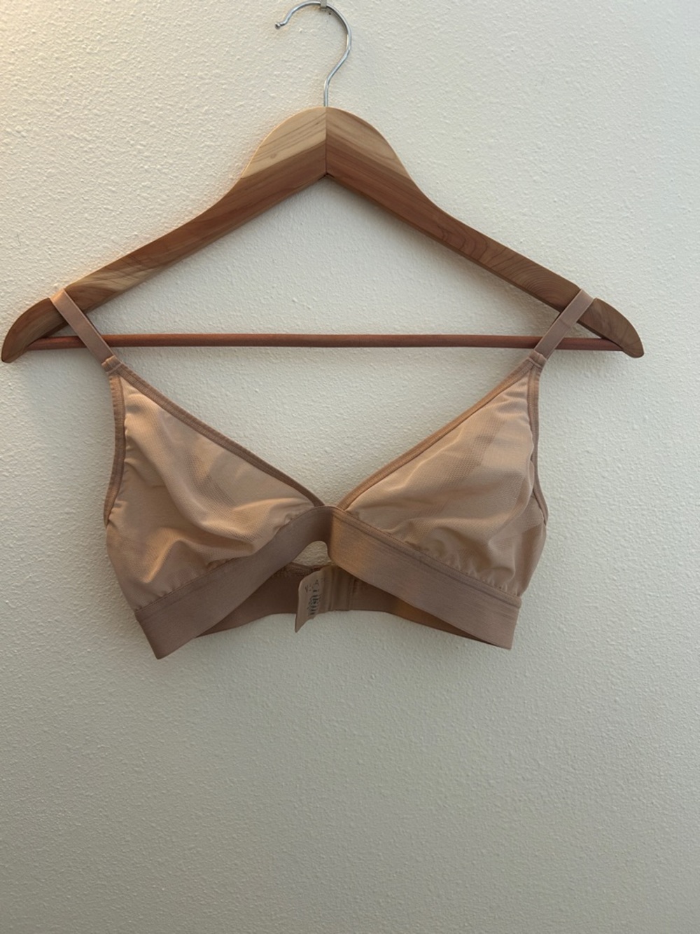 Negative Underwear Nude Light Brown Seamless Wireless Bralette - Size 2